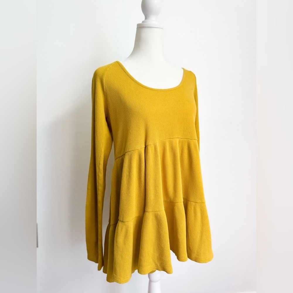 Anthropologie Waffle Knit Top